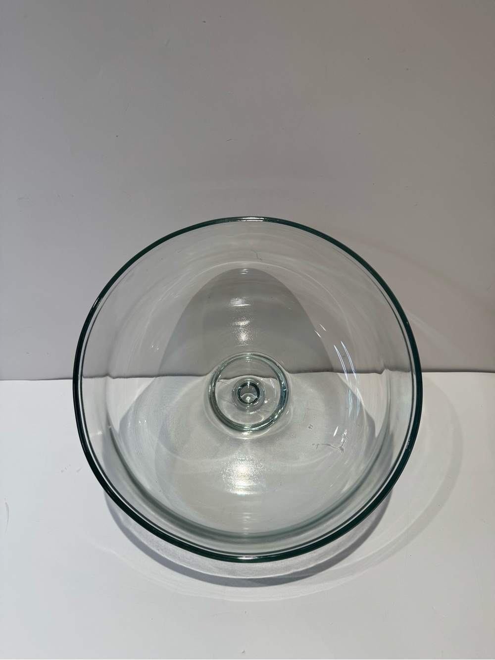 2-Piece Clear Glass Cake / Chip Dip Holder with Dome Cover with Round Knob - Picture 8 of 10